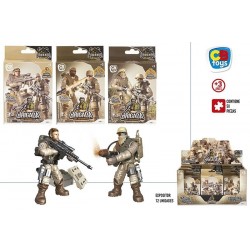 2 MINI FIGURAS ARTICULADAS MILITAR MOD.S