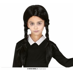 PELUCA INFANTIL NEGRA CON TRENZAS