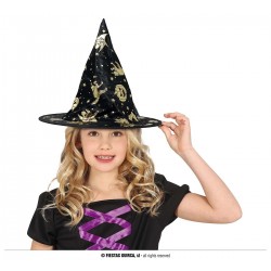 SOMBRERO INFANTIL BRUJA NEGRO