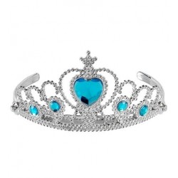 TIARA INFANTIL GEMA TURQUESA PRINCESA