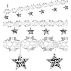 GUIRNALDA HAPPY NEW YEAR PLATA 3M