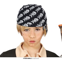 GORRO PAÑUELO INFANTIL PIRATA CALAVERA