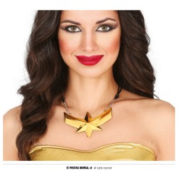 COLLAR METAL ESTRELLA SUPER HEROINA