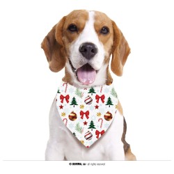  PAÑUELO MASCOTA BLANCO NAVIDEÑO