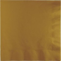   20 SERVILLETAS ORO 25CM