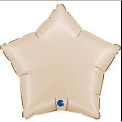   GLOBO 18" FOIL ESTRELLA CREMA