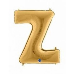 GLOBO 40" FOIL FORMA LETRA Z ORO