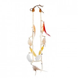 COLLAR INDIO CUENDAS Y PLUMAS