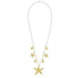 COLLAR SIRENA ESTRELLAS DE MAR ORO