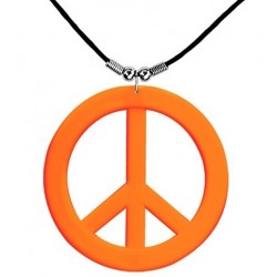   COLLAR SIMBOLO PAZ HIP NARANJANEON