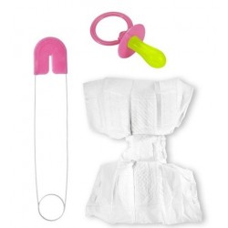 SET BEBE ADULTO   ROSA