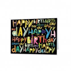 TARJETA TURNOWSKY NEGRA BIRTHDAY  