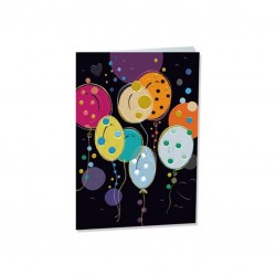 TARJETA TURNOWSKY NEGRA GLOBOS  