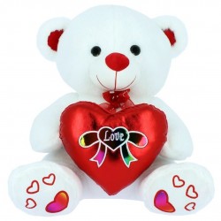 PELUCHE OSO CORAZON LOVE 28CM