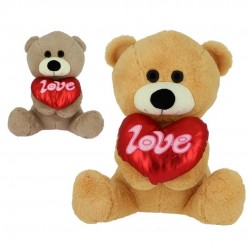 PELUCHE OSO BRACITOS CORAZON 28CM