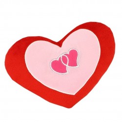 MINI PELUCHE CORAZON ROJO/ROSA 25CM