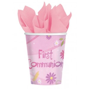 PAQ.18/U VASO CALIZ ROSA 266ML