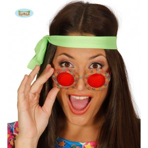 GAFAS FASHION HIPPIE FORMA FLOR