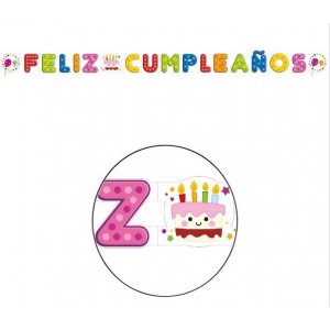   FELIZ CUMPLEAÑOS GLOBITOS 1MT