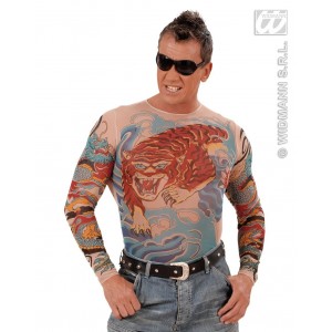 CAMISA TATUAJE DRAGON/TIGRE ADULTO