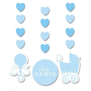 PAQ.3/U TIRA BAUTIZO BABY SHOWER CELESTE