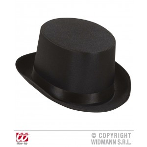   SOMBRERO ADULTO COPA SATEN NEGRO