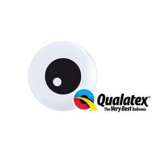 $ 100 GLOBOS 5" LATEX  OJO BLANCO
