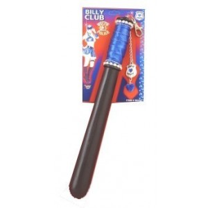 PORRA POLICIA MANGO AZUL C/PIEDRA BLANCA