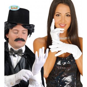   GUANTES ADULTO CORTO BLANCO