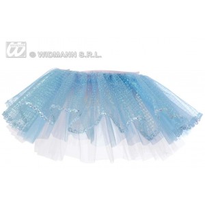 $D TUTU COLLAR IRIDISCENTE CELESTE/ROSA