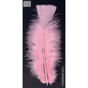   50 PLUMAS ROSA PALO APROX. 10CM