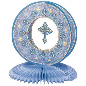 CENTRO DE MESA COMUNION CELESTE 24CMS