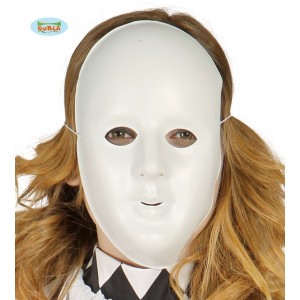    CARETA BLANCA PARA DECORAR
