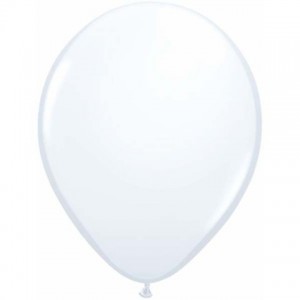   100 GLOBOS 5" LATEX BLANCO