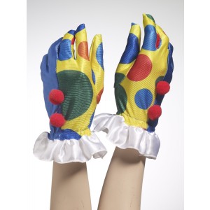   PAR GUANTE TOPO MULTICOLOR PAYASO