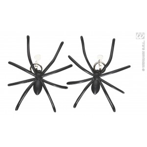 PENDIENTES FORMA ARAÑA NEGRA