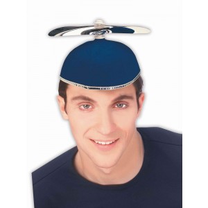 CASQUETE CON HELICE AZUL/ROJO