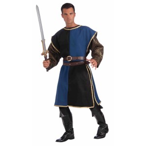 TUNICA ADULTO T-42 MEDIEVAL AZUL/NEGRO