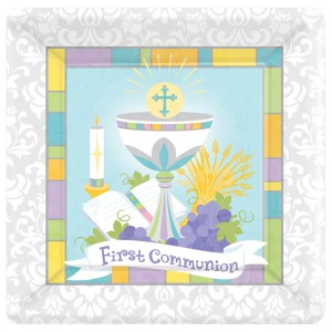 PAQ.18/U PLATO COMUNION CALIZ 26CM