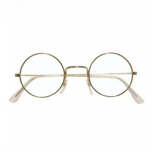 GAFAS REDONDA METAL PAPA NOEL