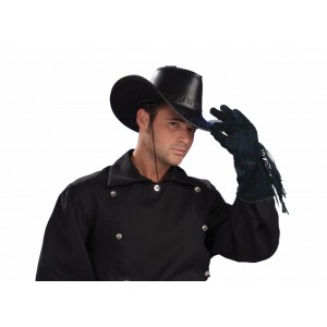   GUANTES MOTORISTA/VAQUERO NEGRO