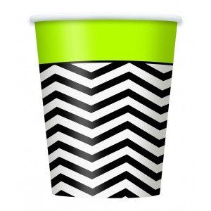 PAQ.8/U VASO BIRTHDAY ZIG ZAG 270ML
