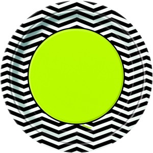 PAQ.8/U PLATO BIRTHDAY ZIG ZAG 17,8CM