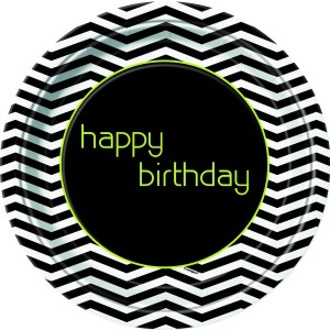PAQ.8/U PLATOS BIRTHDAY ZIG ZAG 22,9CM