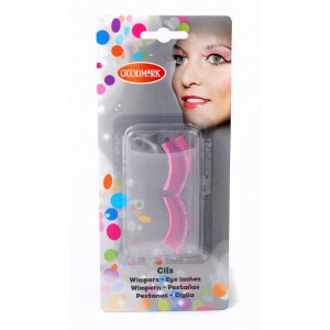 BLISTER PESTAÑAS COLOR ROSA NEON
