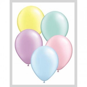 100 GLOBOS 5" LATEX PERLADO COLOR PASTEL