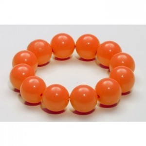   PULSERA BOLAS NARANJA AÑOS 80