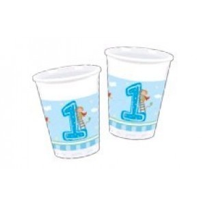  PAQ.8/U VASO 1CUMPLE NIÑO 200ML