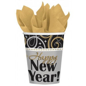 $ PAQ.8/U VASO PLATA NEW YEAR 266ML