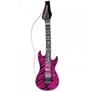 GUITARRA HINCHABLE ZEBRA ROSA